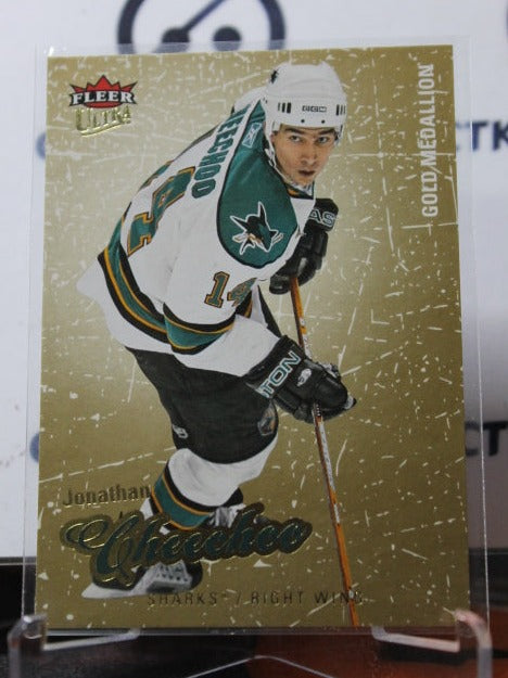 2008-09 FLEER ULTRA JONATHAN CHEECHOO # 184 SAN JOSE SHARKS HOCKEY CARD