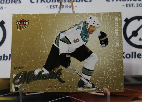 2008-09 FLEER ULTRA MILAN MICHALEK # 185 SAN JOSE SHARKS HOCKEY CARD