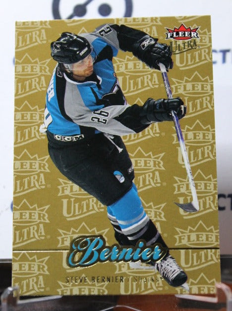 2007-08 FLEER ULTRA STEVE BERNIER # 35 SAN JOSE SHARKS HOCKEY CARD