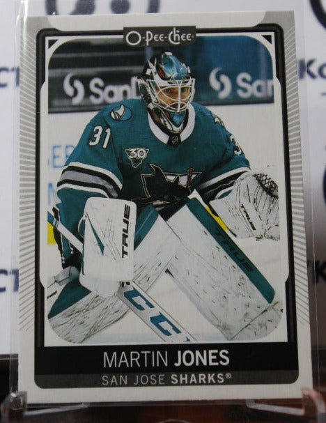 2021-22 O-PEE-CHEE MARTIN JONES # 133 SAN JOSE SHARKS NHL HOCKEY CARD