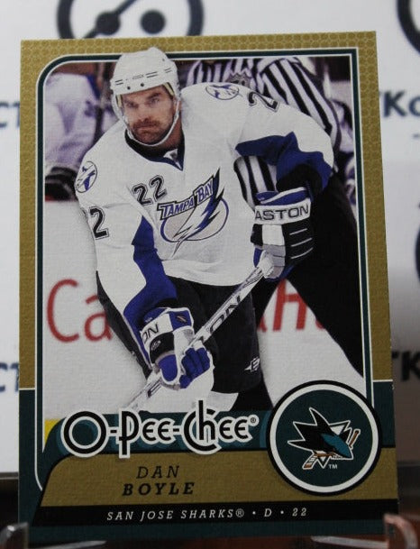 2008-09 O-PEE-CHEE DAN BOYLE # 241 SAN JOSE SHARKS NHL HOCKEY CARD