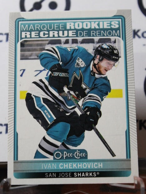 2021-22 O-PEE-CHEE IVAN CHEKHOVICH # 518 MARQUEE ROOKIE SAN JOSE SHARKS NHL HOCKEY CARD