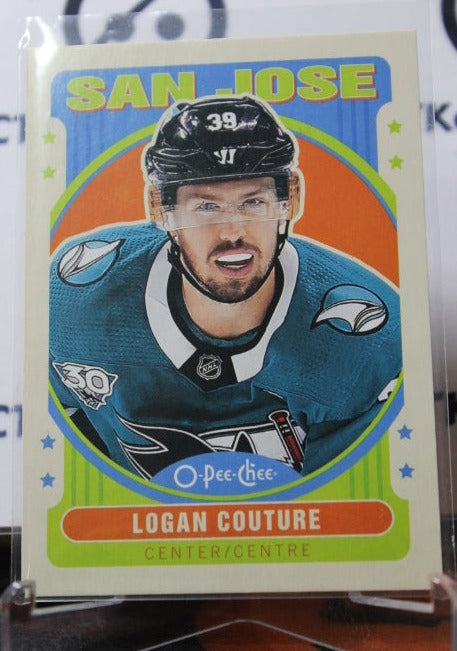 2021-22 O-PEE-CHEE LOGAN COUTURE # 476 RETRO SAN JOSE SHARKS NHL HOCKEY CARD