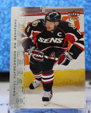 DANIEL ALFREDSSON # 102 FLEER ULTRA 2008-09 OTTAWA SENATORS NHL HOCKEY TRADING CARD