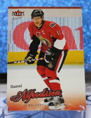 DANIEL ALFREDSSON # 64 FLEER ULTRA 2008-09 OTTAWA SENATORS NHL HOCKEY TRADING CARD