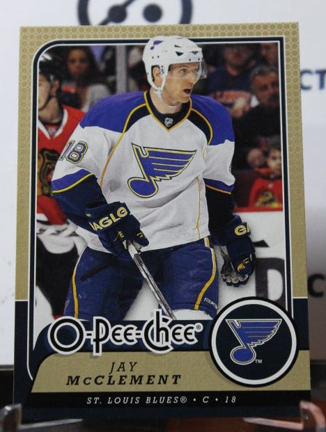 2008-09  O-PEE CHEE JAY McCLEMENT # 39  ST. LOUIS BLUES NHL HOCKEY CARD