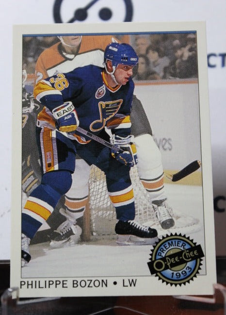 1992-93  O-PEE CHEE PREMIER PHILPPE BOZON # 25 ST. LOUIS BLUES NHL HOCKEY CARD