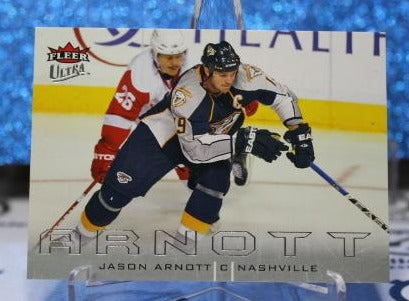 2008-09 FLEER ULTRA JASON ARNOTT # 85  NASHVILLE PREDATORS NHL HOCKEY TRADING CARD