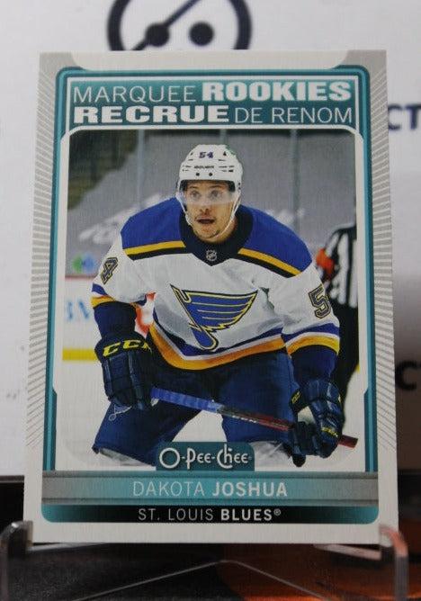 2021-22  O-PEE CHEE DAKOTA JOSHUA # 516 MARQUEE ROOKIE ST. LOUIS BLUES NHL HOCKEY CARD
