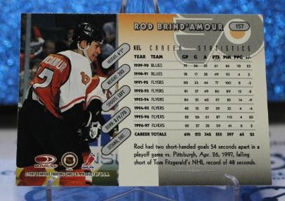 ROD BRIND'AMOUR # 157 DONRUSS 1996-97 PHILADELPHIA FLYERS NHL HOCKEY TRADING CARD