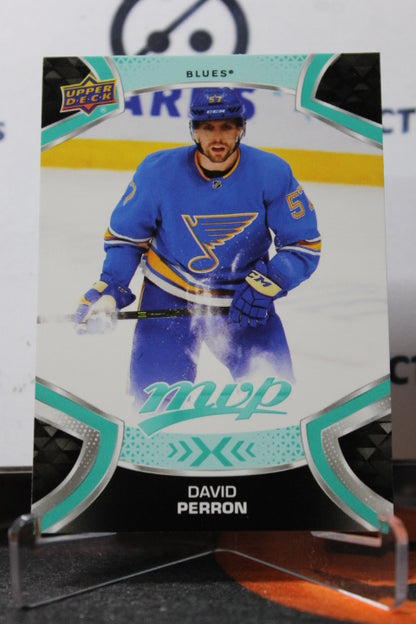 2021-22 UPPER DECK MVP DAVID PERRON # 57   ST. LOUIS BLUES HOCKEY CARD