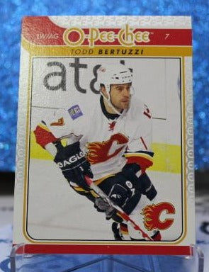 TODD BERTUZZI # 210 O-PEE CHEE 2009-10 CALGARY FLAMES NHL HOCKEY TRADING CARD