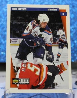 TODD BERTUZZI # 154 UPPER DECK 1996-97 NEW YORK ISLANDERS NHL HOCKEY TRADING CARD