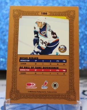 BRYAN BERARD # 186 ROOKIE NATIONAL TREASURES DONRUSS 1998 NEW YORK ISLANDERS NHL HOCKEY TRADING CARD