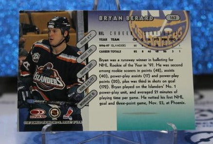 BRYAN BERARD # 163 ROOKIE DONRUSS 1996-97 NEW YORK ISLANDERS NHL HOCKEY TRADING CARD