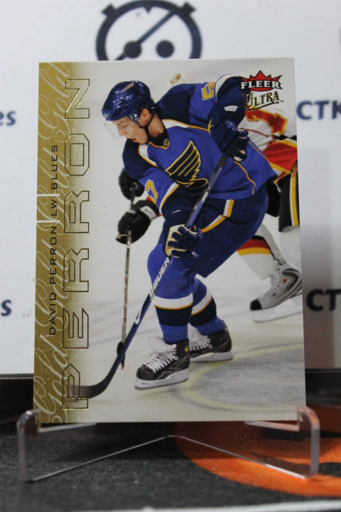 2009-10 FLEER ULTRA  DAVID PERRON # 129  ST. LOUIS BLUES HOCKEY CARD