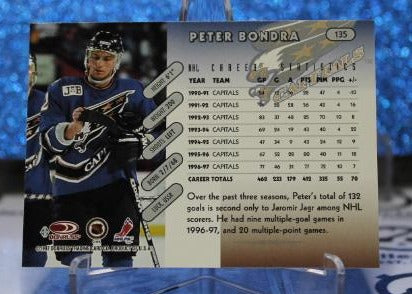 PETER BONDRA # 135 DONRUSS 1996-97 WASHINGTON CAPITALS NHL HOCKEY TRADING CARD