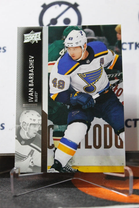 2021-22 UPPER DECK  IVAN BARBASHEV # 404 ST. LOUIS BLUES HOCKEY CARD