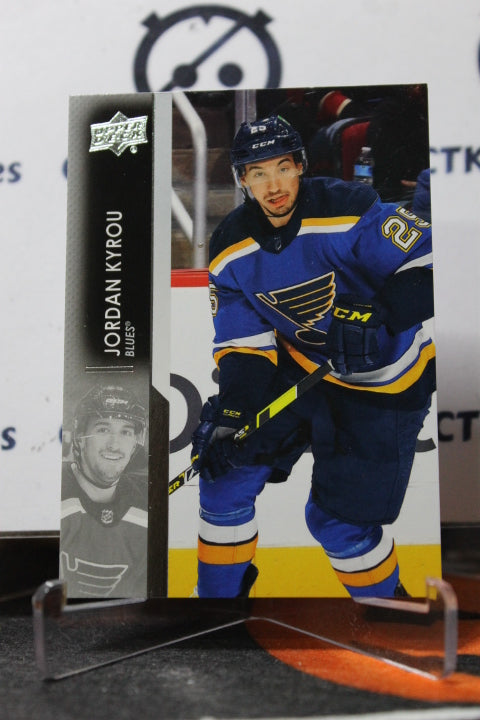 2021-22 UPPER DECK  JORDAN KYROU # 405 ST. LOUIS BLUES HOCKEY CARD