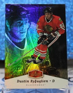 DUSTIN BYFUGLIEN # 26  RC FLAIR SHOW CASE 2005-06 CHICAGO BLACKHAWKS NHL HOCKEY TRADING CARD