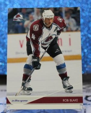 ROB BLAKE # 25 IN THE GAME 2003 COLORADO AVALANCHE  NHL HOCKEY TRADING CARD