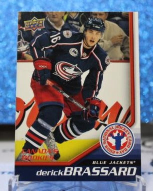 DERICK BRASSARD # HCD5 ROOKIE UPPER DECK 2008-09 COLUMBUS BLUE JACKETS  NHL HOCKEY TRADING CARD