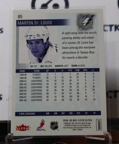 2008-09 FLEER ULTRA MARTIN ST. LOUIS # 85  TAMPA BAY LIGHTNING NHL HOCKEY CARD