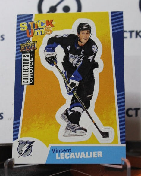 2009-10 UPPER DECK VINCENT LECAVALIER  #  SU26 STICK-UMS  TAMPA BAY LIGHTNING HOCKEY CARD