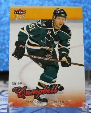 BRIAN CAMPBELL # 124 FLEER ULTRA  2008-09 CHICAGO BLACKHAWKS NHL HOCKEY TRADING CARD
