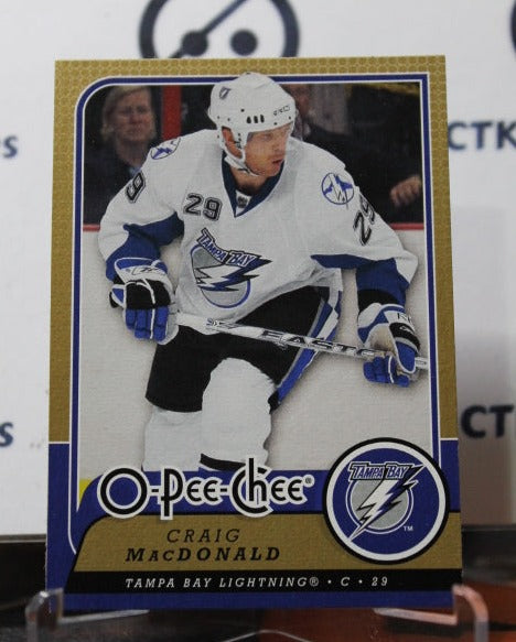 2008-09  O-PEE-CHEE CRAIG MACDONALD # 186 TAMPA BAY LIGHTNING HOCKEY CARD