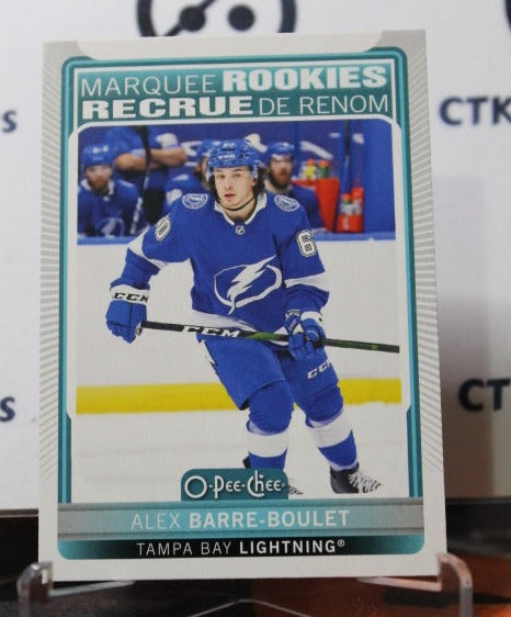 2021-22  O-PEE-CHEE ALEX BARRE-BOULET # 526 MARQUEE ROOKIE TAMPA BAY LIGHTNING HOCKEY CARD