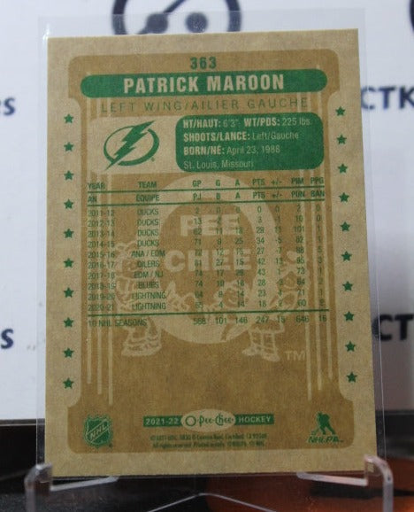 2021-22  O-PEE-CHEE PATRICK MAROON # 363 RETRO MARQUEE ROOKIE TAMPA BAY LIGHTNING HOCKEY CARD