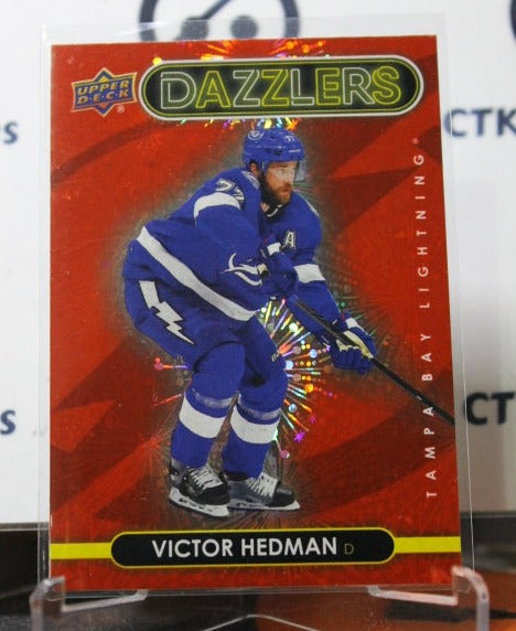 2021-22 UPPER DECK VICTOR HEDMAN  # DZ-91 DAZZLERS TAMPA BAY LIGHTNING HOCKEY CARD