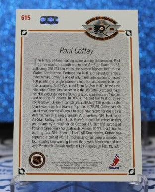 PAUL COFFEY # 615 UPPER DECK 1992 PHILADELPHIA FLYERS NHL HOCKEY TRADING CARD