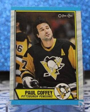 PAUL COFFEY # 95 O-PEE CHEE 1989 PITTSBURGH PENGUINS  NHL HOCKEY TRADING CARD