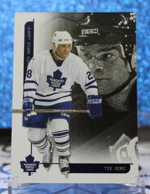 TIE DOMI # F-15 IN THE GAME 2003 TORONTO MAPLE LEAFS  NHL HOCKEY TRADING CARD