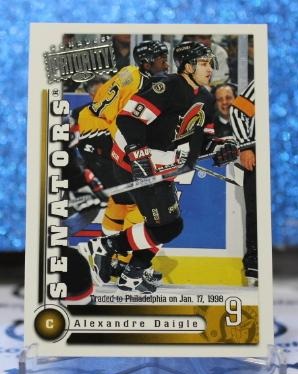 ALEXANDRE DAIGLE # 22 DONRUSS 1996-97 OTTAWA SENATORS NHL HOCKEY TRADING CARD
