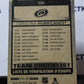 2021-22 O-PEE-CHEE TEAM CHECLIST # 556 CAROLINA HURRICANES  NHL HOCKEY CARD