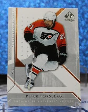 PETER FORSBERG # 28 SP UPPER DECK 2006-07 PHILADELPHIA FLYERS NHL HOCKEY TRADING CARD