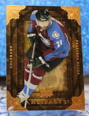 PETER FORSBERG # 75 ARTIFACTS UPPER DECK 2008-09 COLORADO AVALANCHE NHL HOCKEY TRADING CARD