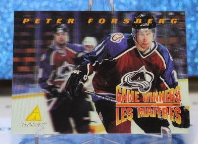 PETER FORSBERG # McD-07 McDONALD'S PINNACLE 1995-96 COLORADO AVALANCHE NHL HOCKEY TRADING CARD