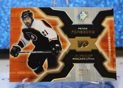 PETER FORSBERG # 75 SPX UPPER DECK 2006-07 Philadelphia Flyers NHL HOCKEY TRADING CARD