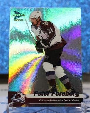 PETER FORSBERG # 8 McDONALD'S PACIFIC 2002-03 COLORADO AVALANCHE NHL HOCKEY TRADING CARD