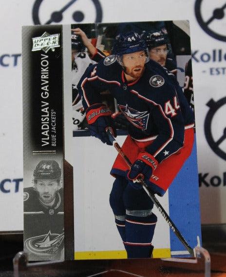 2021-22 UPPER DECK  VLADISLAV GAVRIKOV # 302   COLUMBUS BLUE JACKETS NHL HOCKEY TRADING CARD