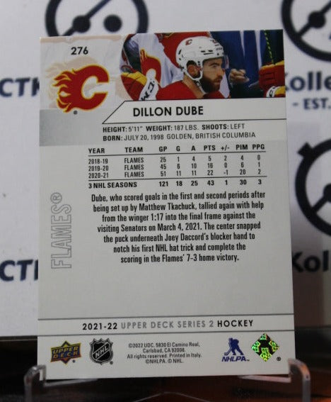 2021-22 UPPER DECK DILLON DUBE # 276 HOCKEY NHL CALGARY FLAMES  CARD