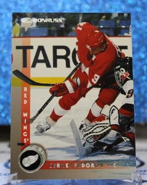 SERGEI FEDOROV # 82 DONRUSS 1996-97 DETROIT RED WINGS NHL HOCKEY TRADING CARD