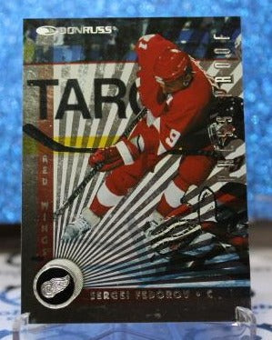 SERGEI FEDOROV # 82 ONE OF 2000 DONRUSS 1996-97 DETROIT RED WINGS NHL HOCKEY TRADING CARD