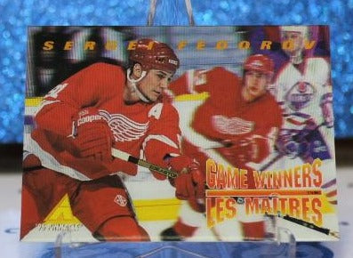 SERGEI FEDOROV # McD-17 McDONALD'S PINNACLE 1995-96 DETROIT RED WINGS NHL HOCKEY TRADING CARD