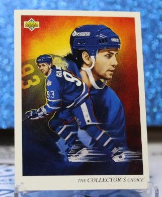 DOUG GILMOUR # 21 UPPER DECK 1992-93 TORONTO MAPLE LEAFS  NHL HOCKEY TRADING CARD