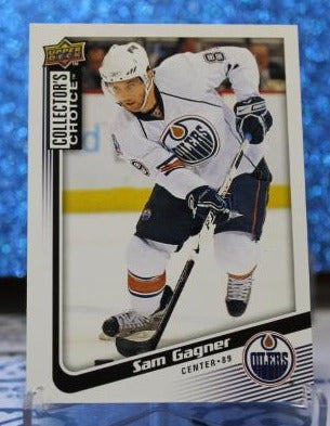 SAM GAGNER # 65 UPPER DECK 2009-10 EDMONTON OILERS NHL HOCKEY TRADING CARD